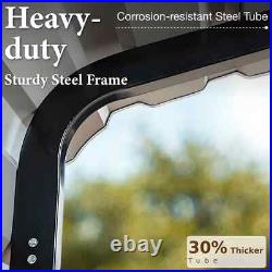 12 x 25 ft Outdoor Carport Metal Carport Canopy Heavy Duty Carport with Sidewall
