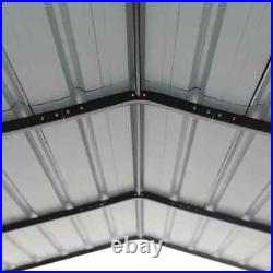12 x 25 ft Outdoor Carport Metal Carport Canopy Heavy Duty Carport with Sidewall