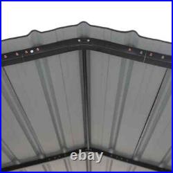 12 x 25 ft Outdoor Carport Metal Carport Canopy Heavy Duty Carport with Sidewall