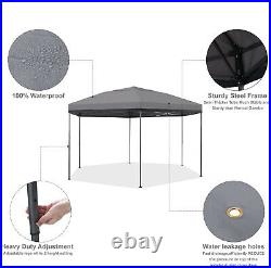 12 x10ft Pop Up Canopy Tent 6 Sided Waterproof Adjustable Height Folding Gazebo