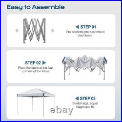 12'x12' Commercial Pop UP Canopy Heavy Duty Party Tent Folding Waterproof Gazebo