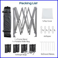 12'x12' Commercial Pop UP Canopy Heavy Duty Party Tent Folding Waterproof Gazebo