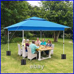 12'x12' Easy Set-up Canopy Tent Pop-up Wedding Party Tent Gazebo With Wheeled Bag