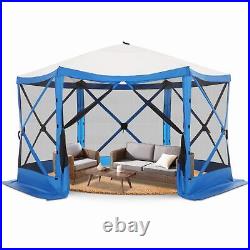 12'x12' Folding EZ Pop up Canopy Gazebo Netting Screen House Party Tent Camping#