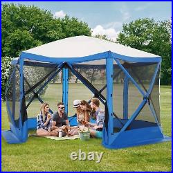 12'x12' Folding EZ Pop up Canopy Gazebo Netting Screen House Party Tent Camping#