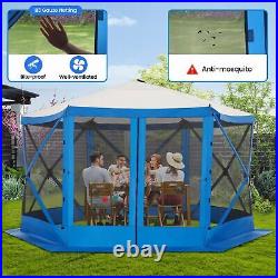 12'x12' Folding EZ Pop up Canopy Gazebo Netting Screen House Party Tent Camping#