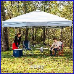 12'x12' Instant Straight Leg Canopy Camping Pop-up Canopy Tent Sun Shelter Gray