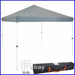 12'x12' Pop Up Canopy Tent Outdoor Wedding Party Shelter with Carry Bag Gray