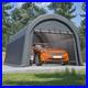 12-x20-Outdoor-Canopy-Tent-Steel-Dome-Carport-Heavy-Duty-Metal-Garage-with-Door-01-ivv