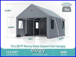 1220 ft Heavy Duty Carport Canopy Extra Large Portable Car Tent Garage Shelter