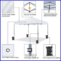 12X12Ft Commercial Pop Up Canopy Adjustable UPF 50+ Instant Tent Single Person