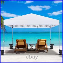 12X12Ft Commercial Pop Up Canopy Adjustable UPF 50+ Instant Tent Single Person