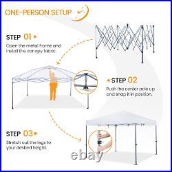 12X12Ft Commercial Pop Up Canopy Adjustable UPF 50+ Instant Tent Single Person