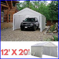 12X20 Garage Tent Carport Car Shelter Cover Enclosure Zipper Side Walls Kit
