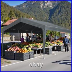 12X20FT Carport Car Port Canopy Grey Without Sidewalls