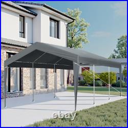 12X20FT Carport Car Port Canopy Grey Without Sidewalls