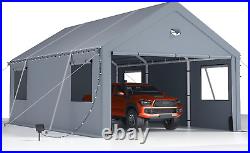 12X20Ft Heavy Duty Carport Canopy, Extra Large Portable Car Tent Garage with Roll