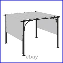 12ft Waterproof Pergola Shade Cover Canopy Replacement Awning Shade Cloth with Rod