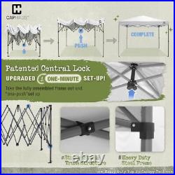 12ft x 12ft Patented One-Push Pop Up Outdoor Canopy Tent, withCentral Lock