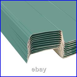 12x Roof Panels Galvanized Steel Hardware Roofing Sheets Multi Colors vidaXL