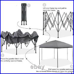 12x10' Commercial Pop UP Canopy Party Tent Folding Gazebo Heavy Duty with Sand Bag