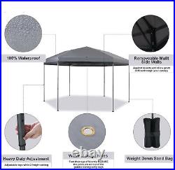 12x10' Commercial Pop UP Canopy Party Tent Folding Gazebo Heavy Duty with Sand Bag