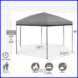 12x10' Commercial Pop UP Canopy Party Tent Folding Gazebo Heavy Duty with Sand Bag