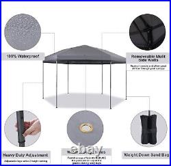 12x10' Pop UP Canopy Tent Outdoor Folding Gazebo Wedding Party Tent with 6 Sandbag