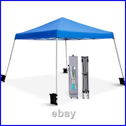 12x12' Folding Pop Up Canopy Outdoor Slant leg Wedding Party Tent with Sandbags