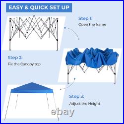12x12' Folding Pop Up Canopy Outdoor Slant leg Wedding Party Tent with Sandbags
