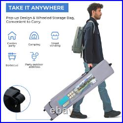 12x12' Folding Pop Up Canopy Outdoor Slant leg Wedding Party Tent with Sandbags