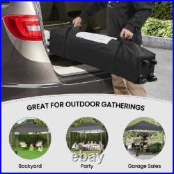 12x12 Instant Canopy One Push Lock Adjustable Height Weather Resistant Frame New