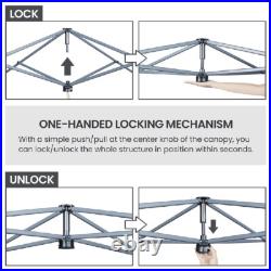 12x12 Instant Canopy One Push Lock Adjustable Height Weather Resistant Frame New