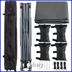 12x12 Instant Canopy One Push Lock Adjustable Height Weather Resistant Frame New