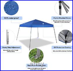 12x12' Pop UP Canopy Party Tent Waterproof Commercial Slant Leg UV FoldingGazebo