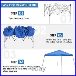 12x12' Pop UP Canopy Party Tent Waterproof Commercial Slant Leg UV FoldingGazebo