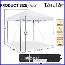 12x12 Pop-up Canopy Instant Canopy Tent Shelter Party Heavy Duty Outdoor Canopy