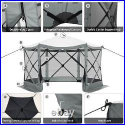 12x12 Portable Screen House Room Pop up Gazebo Outdoor Camping Tent with 6 Sides /