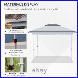 12x12 ft EZ Pop Up Canopy Sun Shade Instant Tent with Mesh Sidewalls for Parties