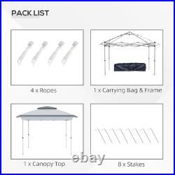 12x12 ft EZ Pop Up Canopy Sun Shade Instant Tent with Mesh Sidewalls for Parties