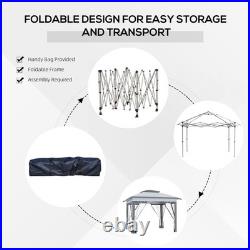 12x12 ft EZ Pop Up Canopy Sun Shade Instant Tent with Mesh Sidewalls for Parties