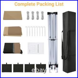 12x12 ft Pop up Gazebo Outdoor Canopy Tent with Mosquito Netting Patio Gazebo