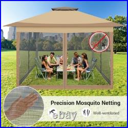 12x12 ft Pop up Gazebo Outdoor Canopy Tent with Mosquito Netting Patio Gazebo