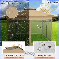 12x12 ft Pop up Gazebo Outdoor Canopy Tent with Mosquito Netting Patio Gazebo