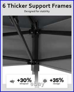 12x12FT Pop-Up Gazebo Canopy Tent with Mosquito Net, UV Protection & Rolling Bag