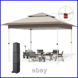 12x12ft Pop-up Canopy Tent Wedding Party Tent Adjustable Height Gazebo Shelter