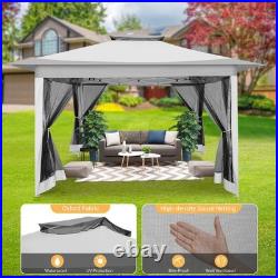 12x12ft Pop-up Gazebo Outdoor Canopy Tent with Mosquito Netting Patio Gazebo NEW