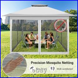 12x12ft Pop-up Gazebo Outdoor Canopy Tent with Mosquito Netting Patio Gazebo NEW