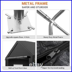 12x20/13x25/20x20FT Carport Canopy Heavy Duty with Side Doors Outdoor Car Shelter