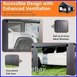 12x20/13x25/20x20FT Carport Canopy Heavy Duty with Side Doors Outdoor Car Shelter 12x20/13x25/20x20FT Carport Canopy Heavy Duty with Side Doors Outdoor Car Shelter